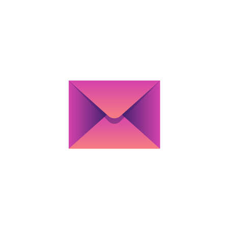 Gradient vector icon of an envelope.のイラスト素材