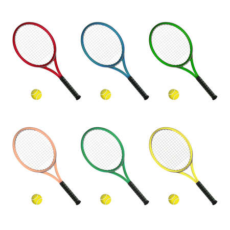 Tennis racketsの写真素材