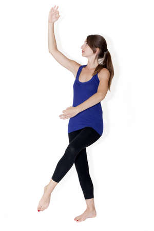 shiva posture in yogaの写真素材