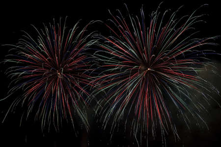 fireworks in the nightの写真素材