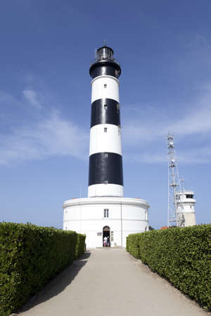 a lighthouse on the French Island of Oleronの写真素材