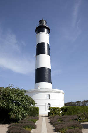 a lighthouse on the island of OlÃ©ron の写真素材
