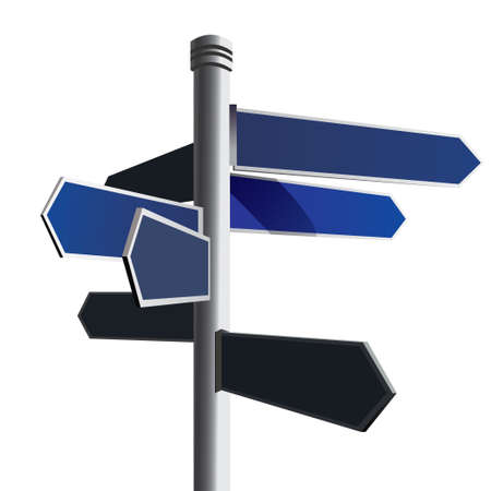 Blank signpost,Vectorのイラスト素材