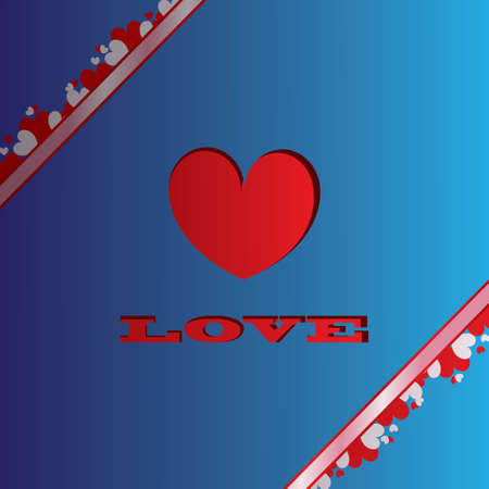 Valentines day cardのイラスト素材