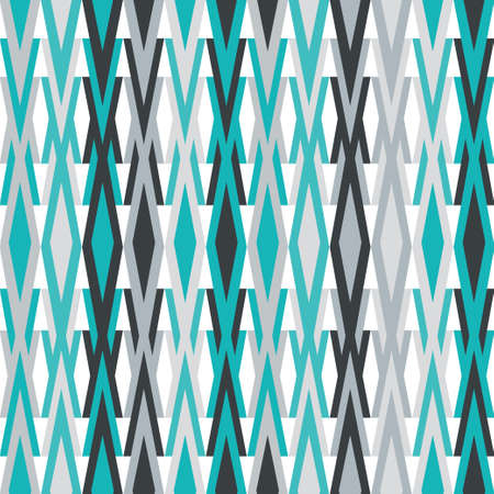 Abstract geometric winter pattern inspired in ice spikes. Vector seamless pattern design for...