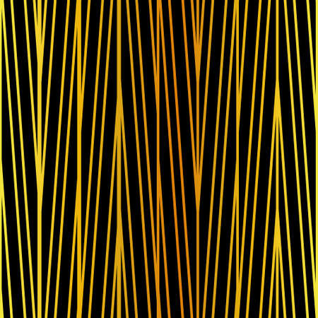 Bright golden chevron style abstract geometric pattern inspired in art deco. Vector seamless pattern...