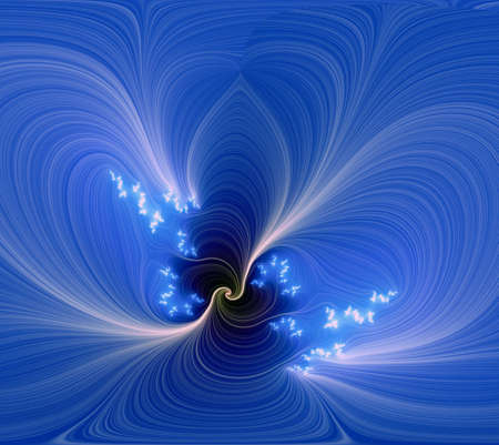 Blue space exotic flowerの写真素材