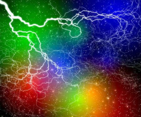 Lightning  mystery. Abstract