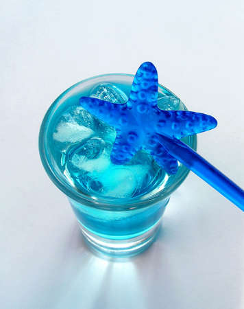 Cocktail " Blue tropic"の写真素材