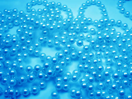 Blue celebratory beadsの写真素材
