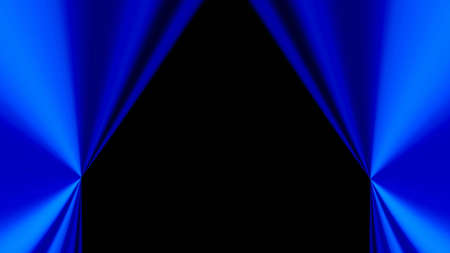 Celebratory bright drapery background. Blue foldsの写真素材