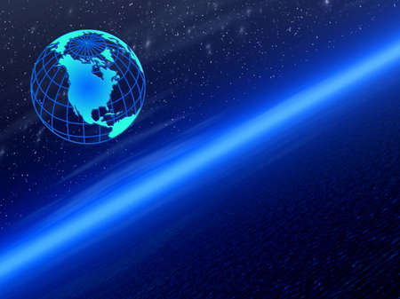 Blue planetの写真素材