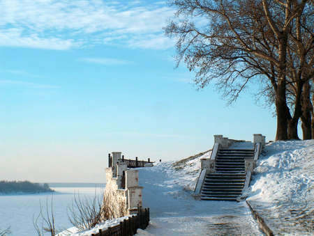 Winter parkの写真素材