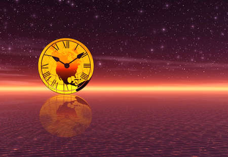 Time of sunsetの写真素材