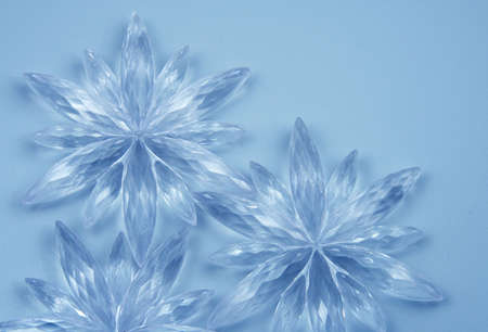 Christmas decoration - Crystal snowflakesの写真素材