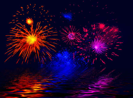 Celebratory firework. Illustrationの写真素材