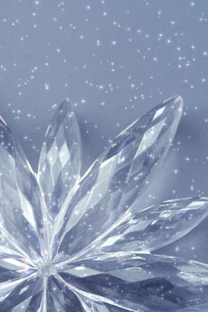 Christmas card - Crystal snowflakeの写真素材