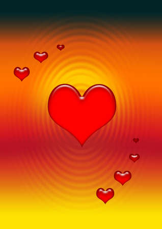 Abstaction card for Valentines day