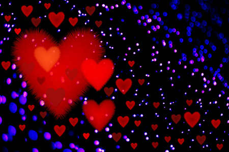 Abstraction background for card on Valentines dayの写真素材