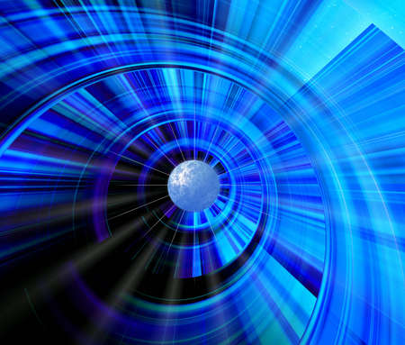 Blue planetの写真素材