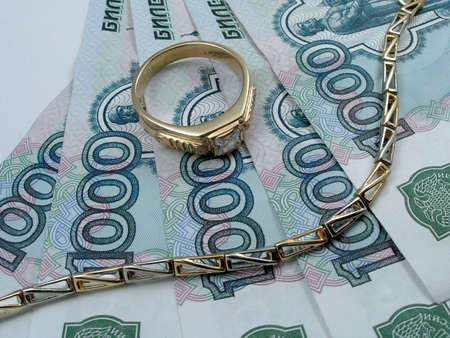 Money and goldの写真素材
