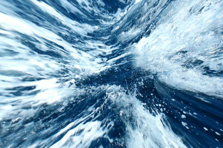 Sea blue wavesの写真素材