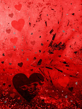 Valentine surreal  cardの写真素材