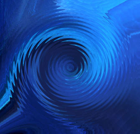 Blue wavy abstractの写真素材