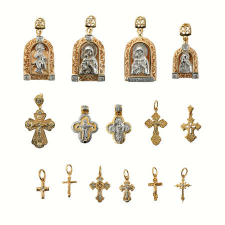 Golden religion jewelry