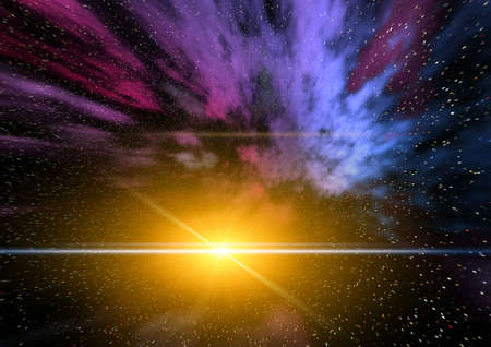 Abstraction spacy background for design. mistical light