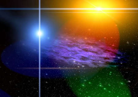 Abstraction spacy background for design. mistical lightの写真素材