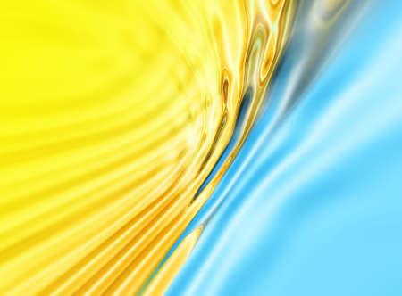Abstraction blue & yellow background for various design artworkの写真素材