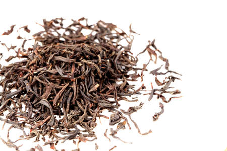 Black Tea on white backgroundの写真素材
