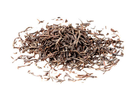 Black Tea on white backgroundの写真素材