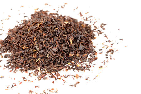 Black Tea on white backgroundの写真素材