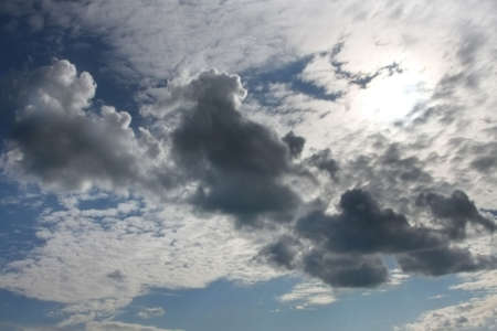 Summer skies. Natural background for designの写真素材