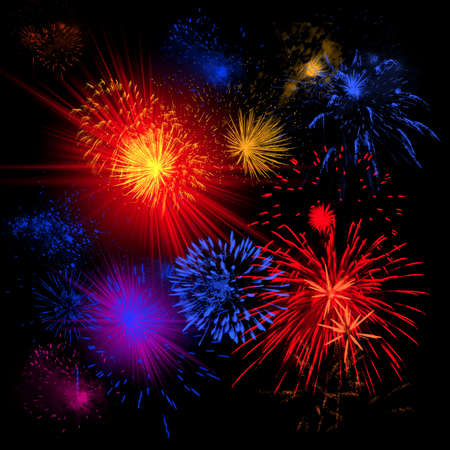 Firework. Illustration for various design artworksの写真素材
