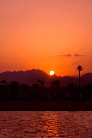  Sunset in Egypt . Charm an ale the Sheikhの写真素材