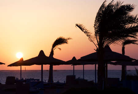  Sunset in Egypt . Charm an ale the Sheikhの写真素材