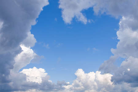 Clouds on a summer sky. Natural background for design