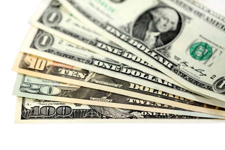 American various dollars on a grey background