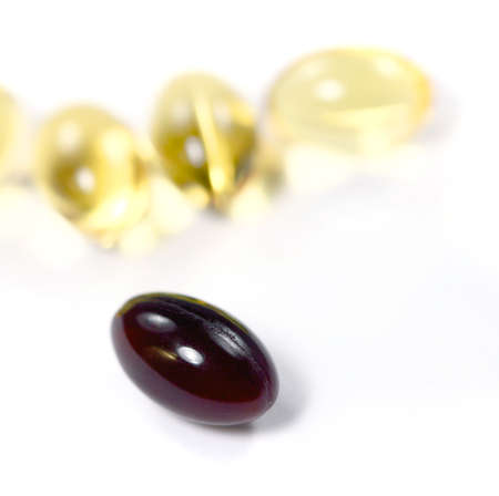 Medical pill and cod- liver oil