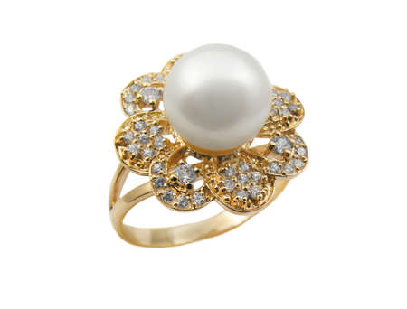 Elegant female jewelry rings with jewel stone の写真素材