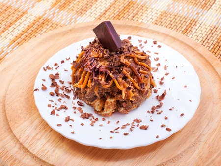 Tasty cake for dessert  in a supper の写真素材