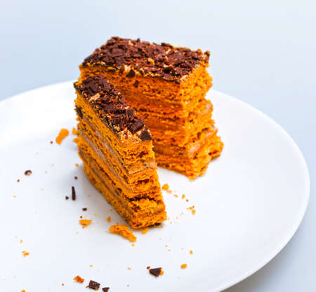 Tasty  honey-cake の写真素材