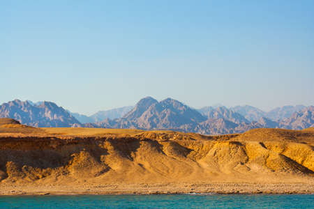 Sea  and mountains of egypt  ( city Charm  ale  Sheikh ) の写真素材