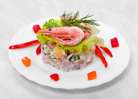 Salad of vegetables for snack  の写真素材