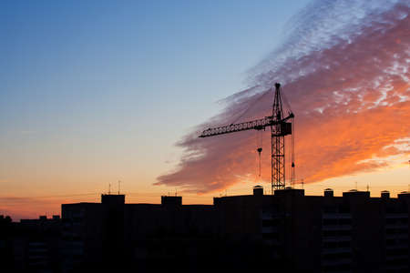 Construction of the new house の写真素材