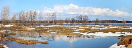Beautiful nature, panoramic scenery.  Rivers of Russiaの写真素材
