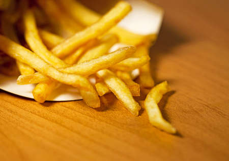 Fried potatoes  in a packet